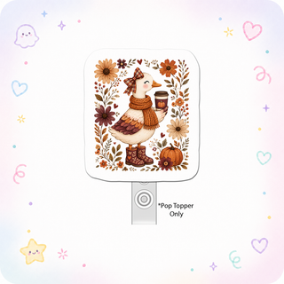 Pumpkin Spice Duck Diva Pop Topper