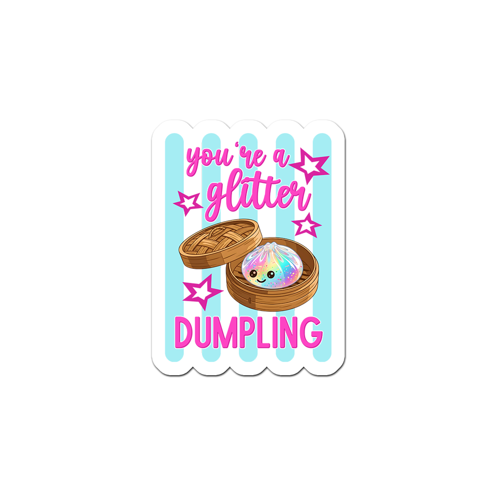 Glitter Dumpling Diva Sticker - - Topperswap