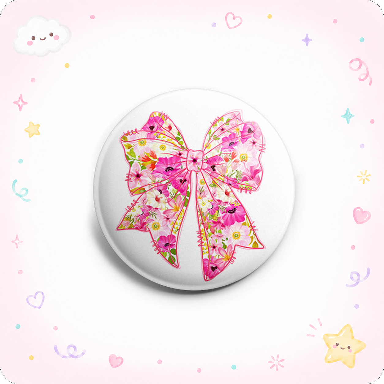 Spring Floral Bow Topper - - Topperswap