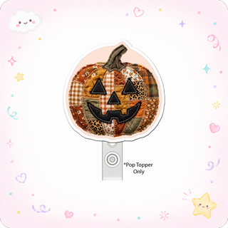 Patchwork Pumpkin Pop Topper
