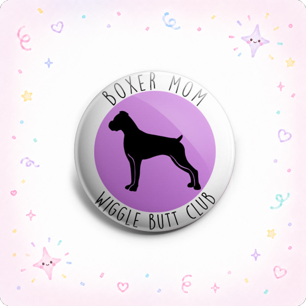 Boxer Mom Wiggle Butt Club Topper - - Topperswap