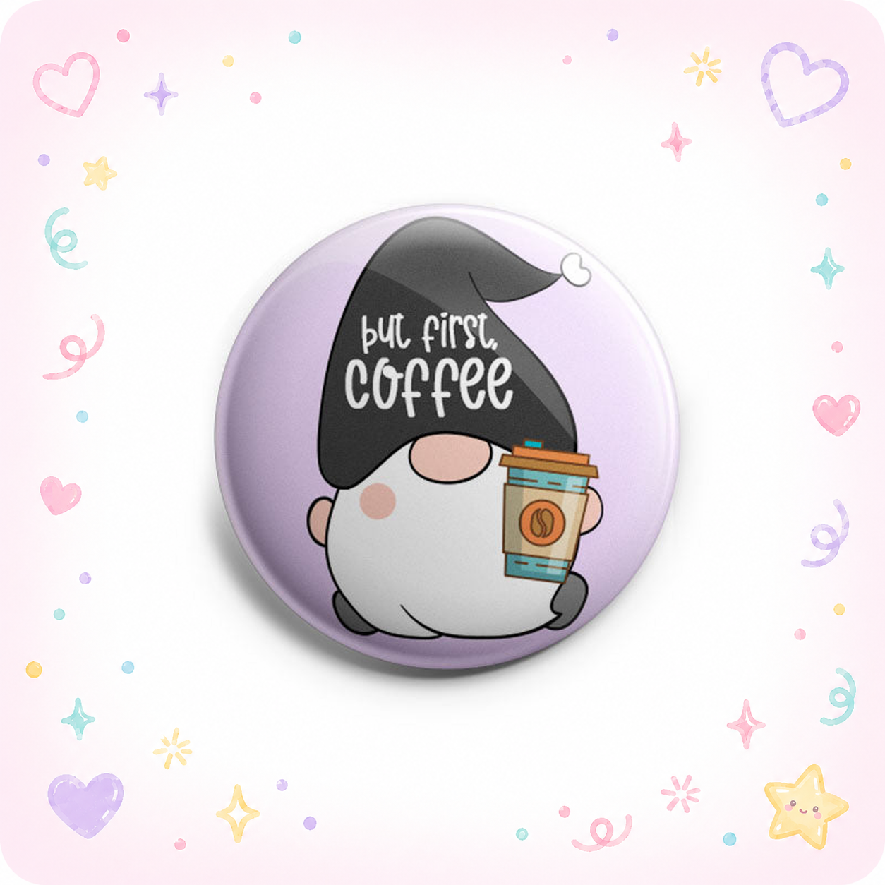 First Coffee Gnome Topper - - Topperswap