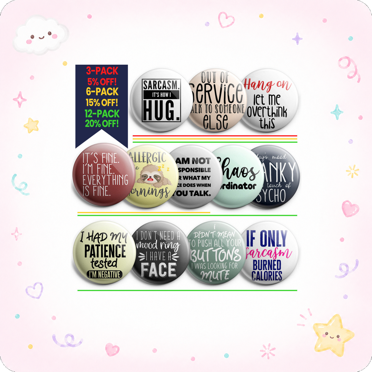 Mood Topper 12-Pack (Save 20%) - - Topperswap