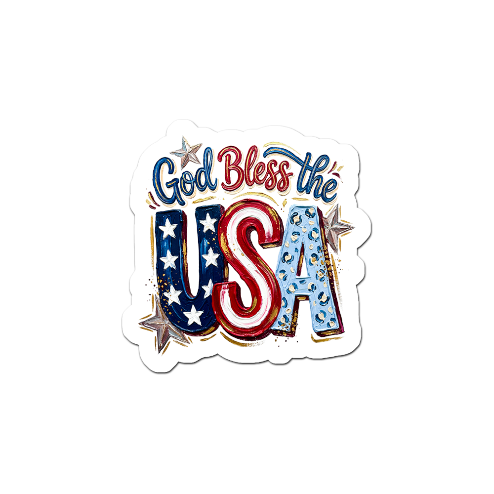 Patriotic Powerhouse Sticker - - Topperswap