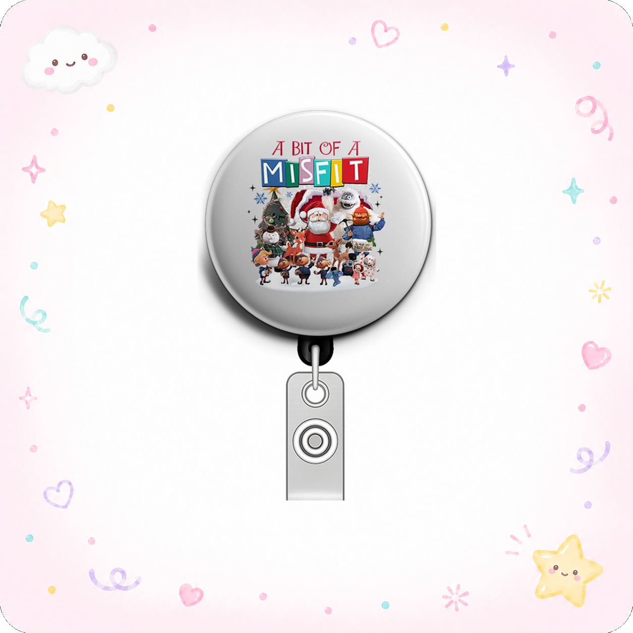 Misfit Magic Swapfinity Retractable ID Badge Reel - - Topperswap