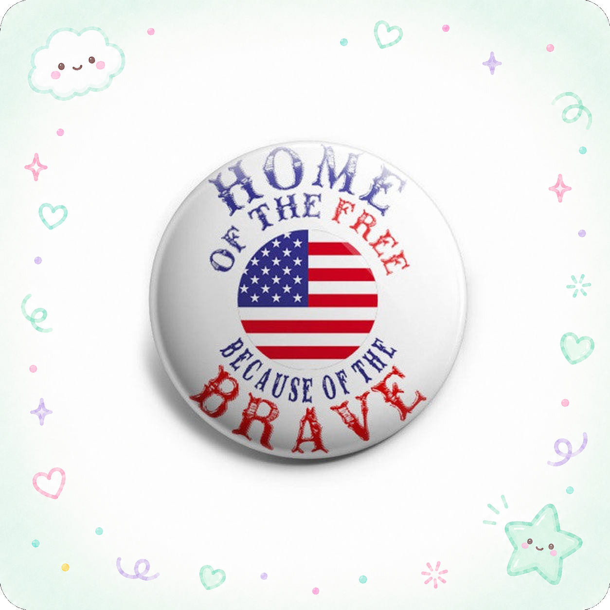 Home Of The Free Because Of The Brave Topper - - Topperswap