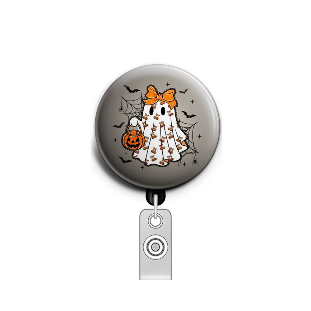 Spooky Chic Swapfinity Retractable ID Badge Reel - - Topperswap