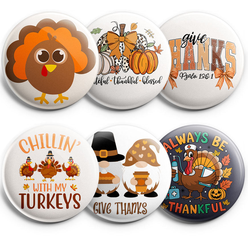 Turkey & Thankfulness Topper 6-Pack (Save 15%) - Classic Shine - Topperswap