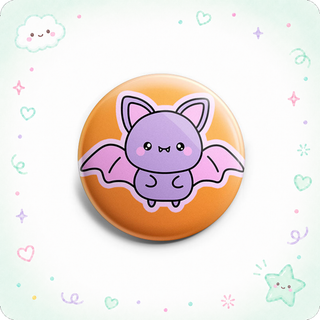 Purple Winged Cutie Bat Orange Topper