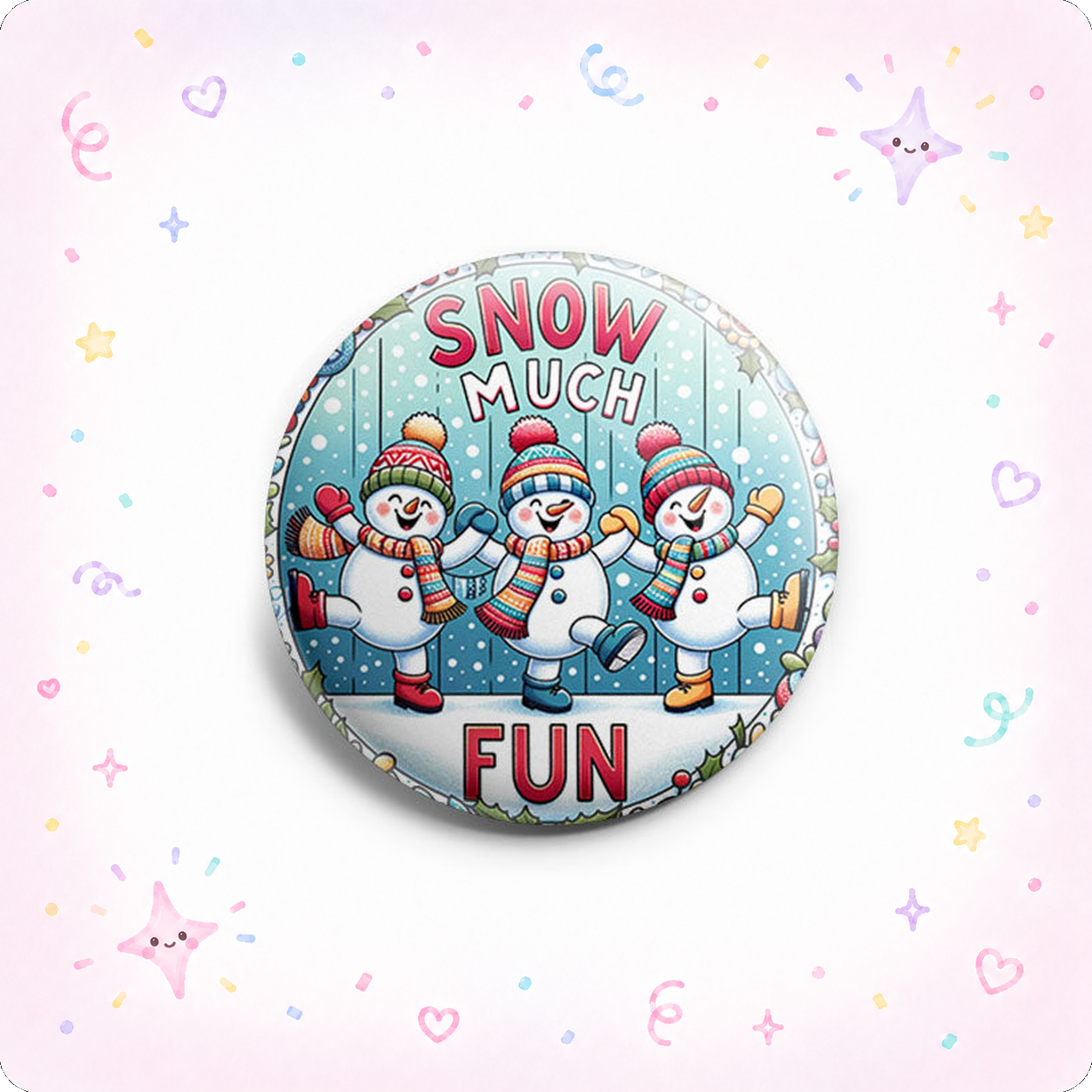 Dancing Snowmen Trio Topper - - Topperswap