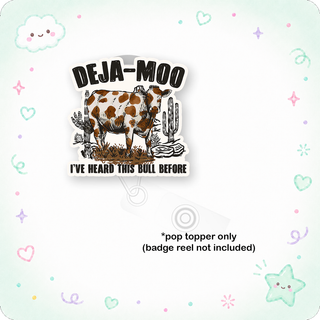 Deja-Moo Bull Pop Topper