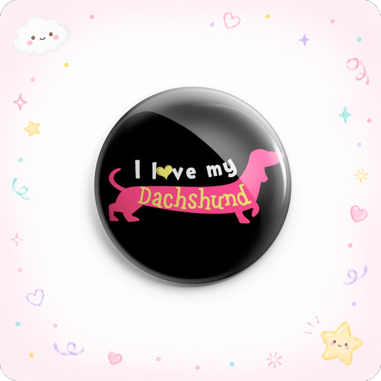 I Love My Dachshund Topper - - Topperswap