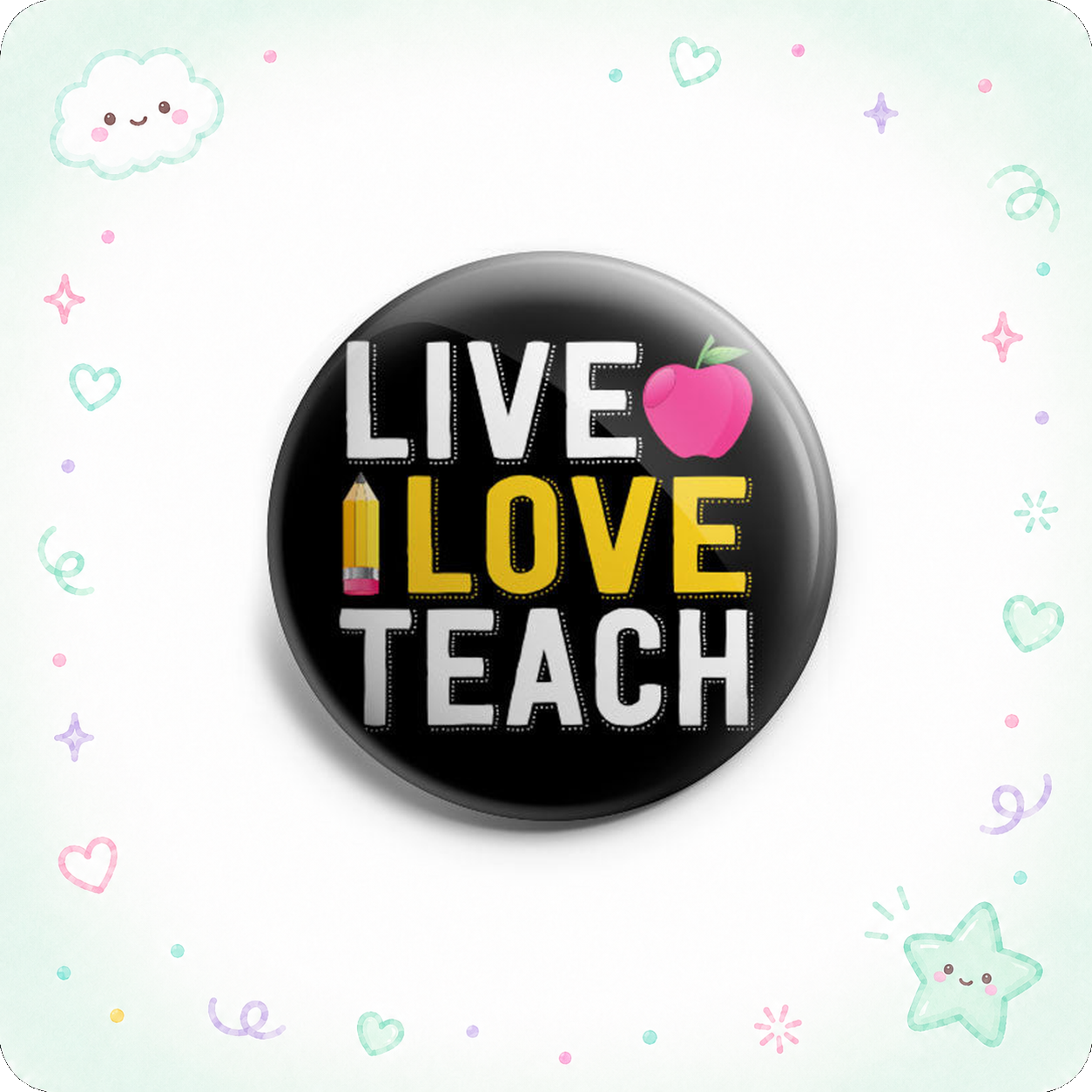 Live Love Teach Topper - - Topperswap