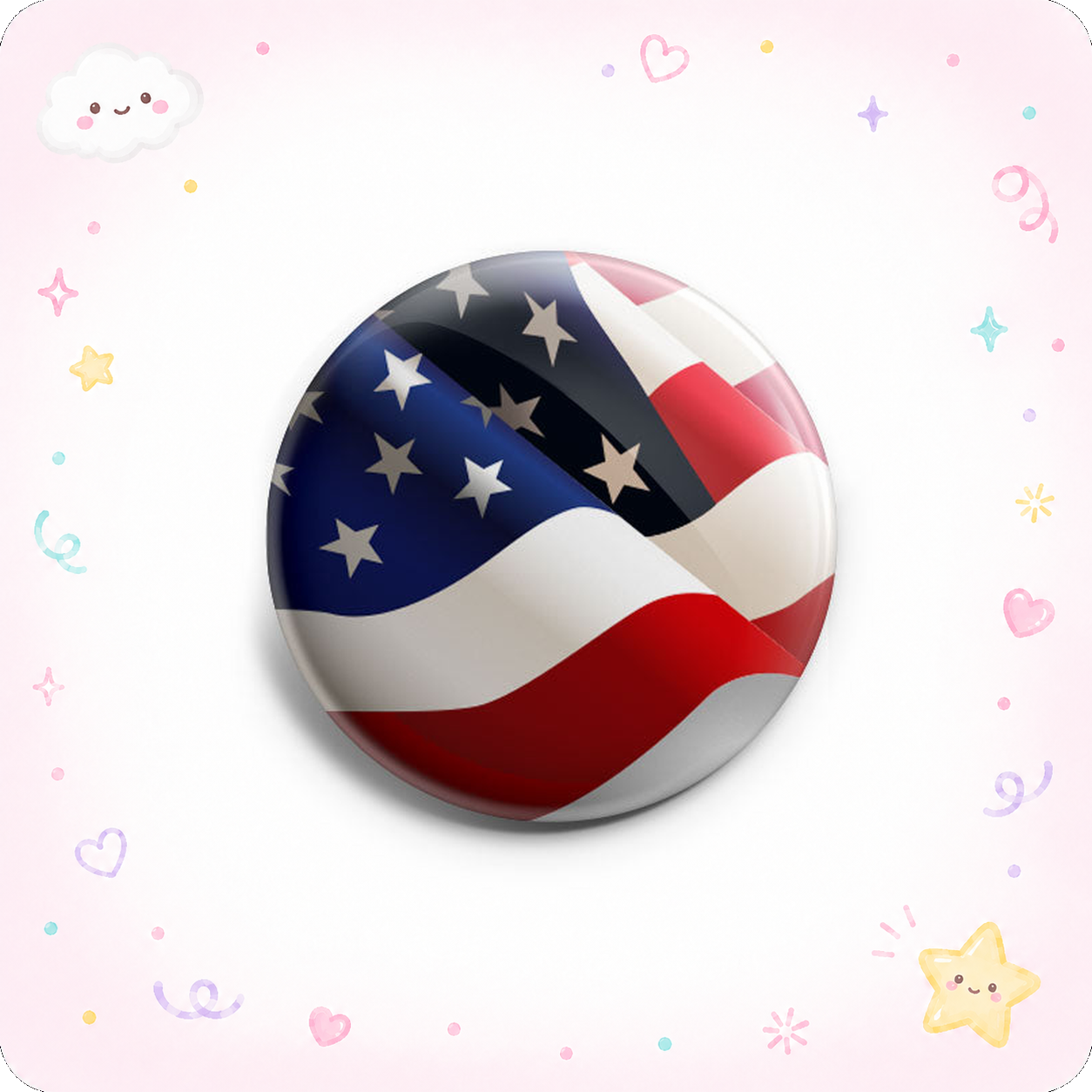 Beautiful USA Flag Topper - - Topperswap