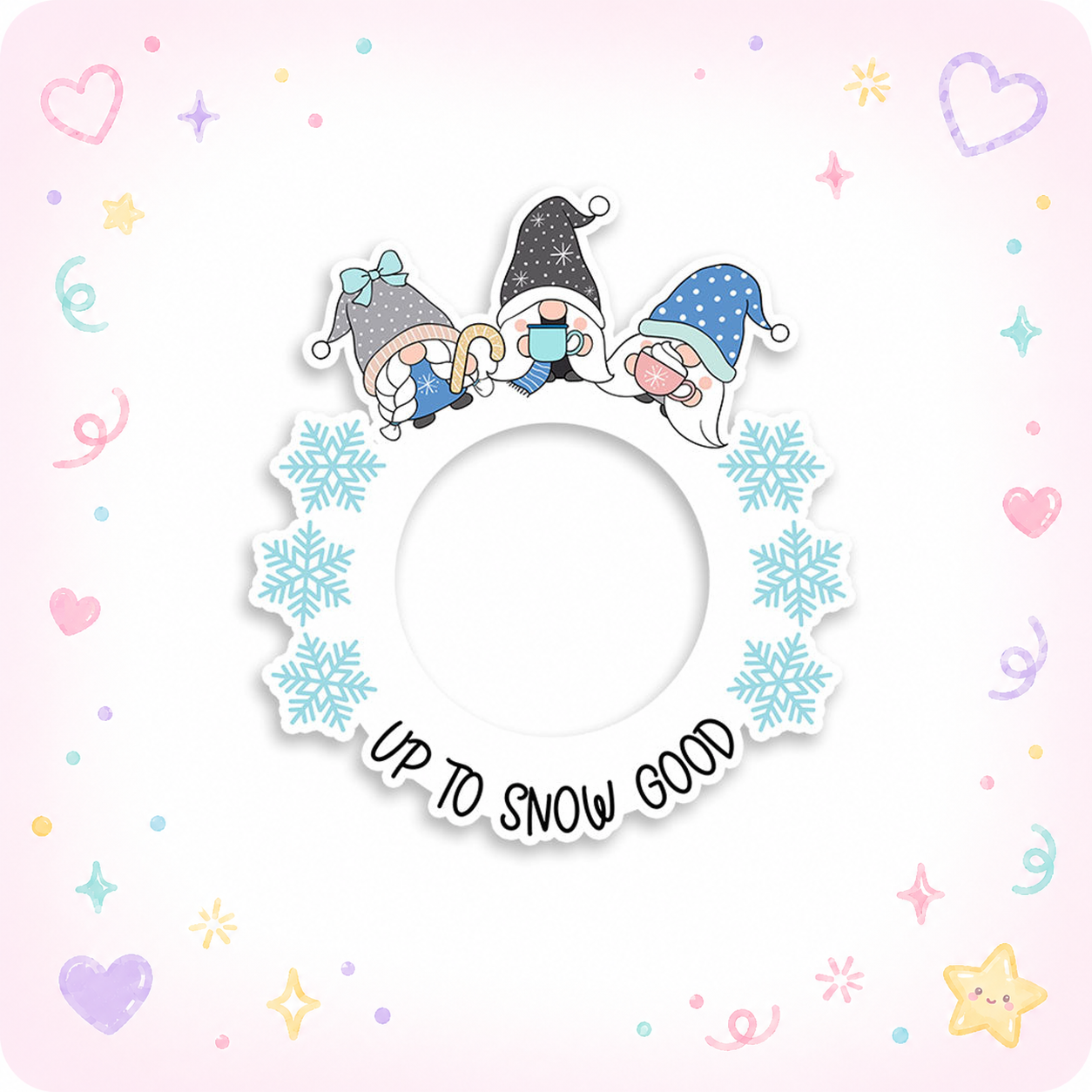 Up to Snow Good - Gnomes Swapfinity Swapper Frame - - Topperswap