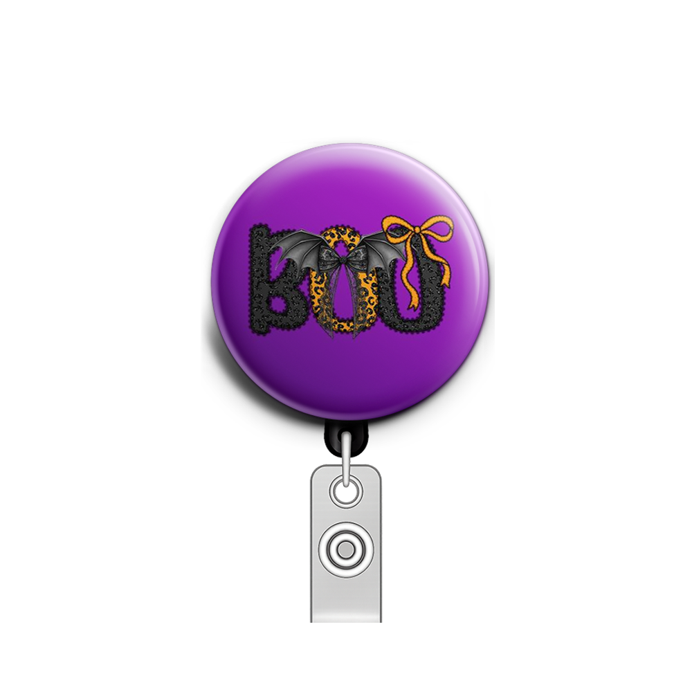 Spooky Boo Swapfinity Retractable ID Badge Reel - - Topperswap