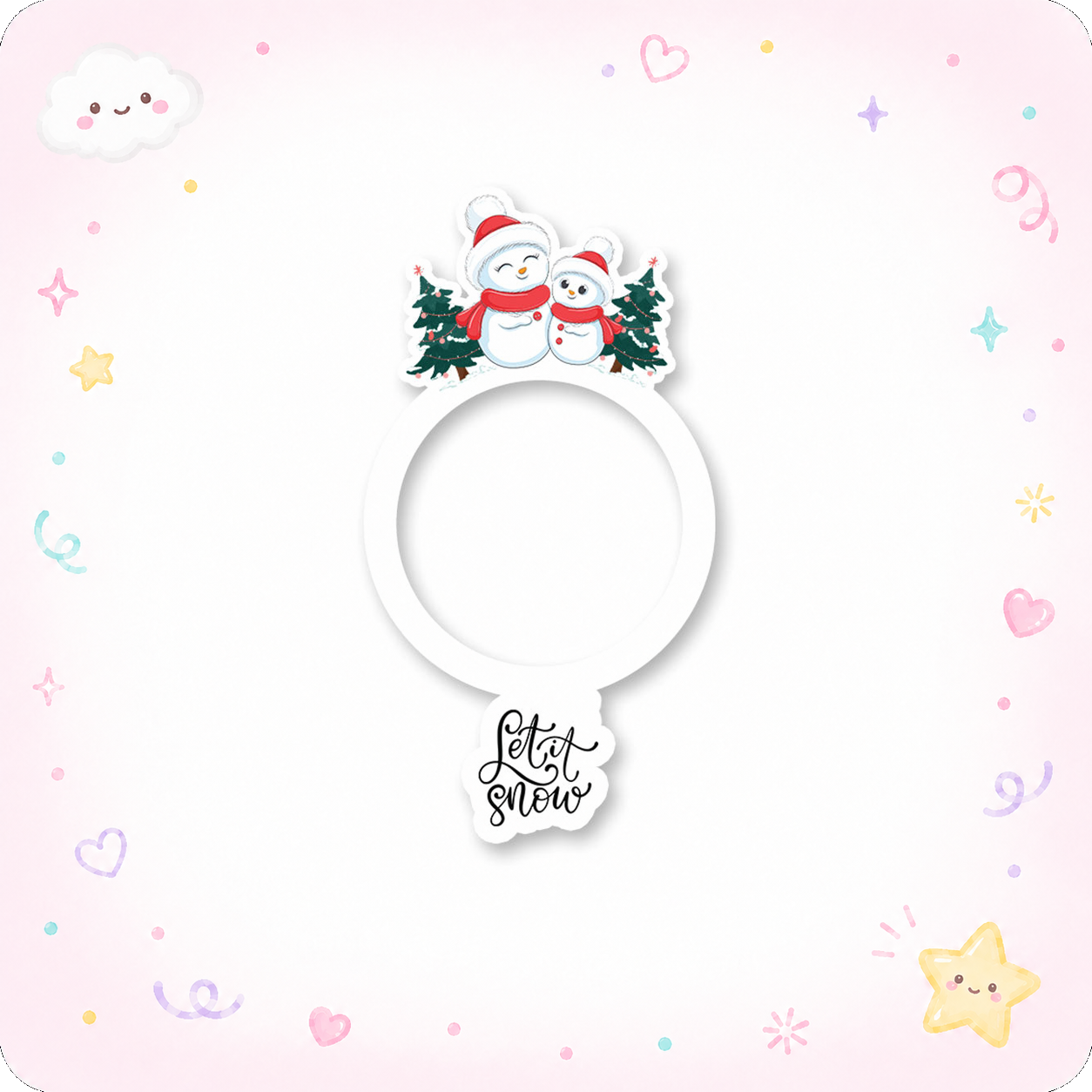 Snowy Snuggle Swapfinity Swapper Frame - - Topperswap