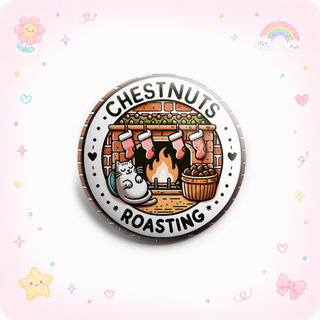 Cozy Chestnuts Cat Topper