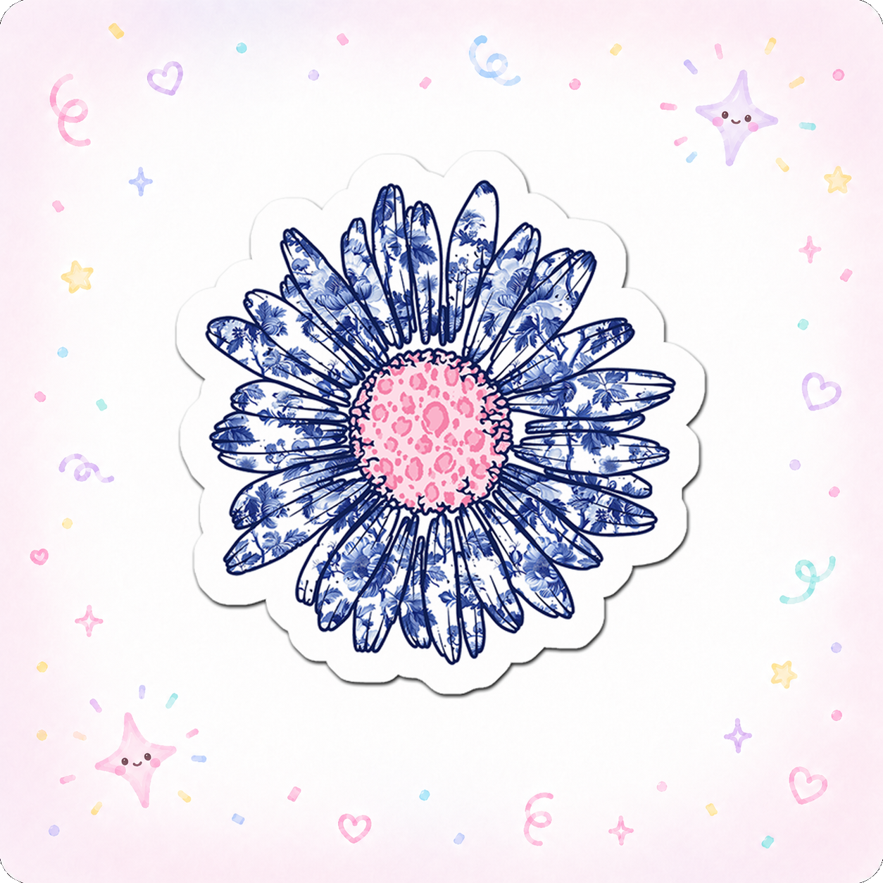 Floral Frenzy Queen Sticker - - Topperswap