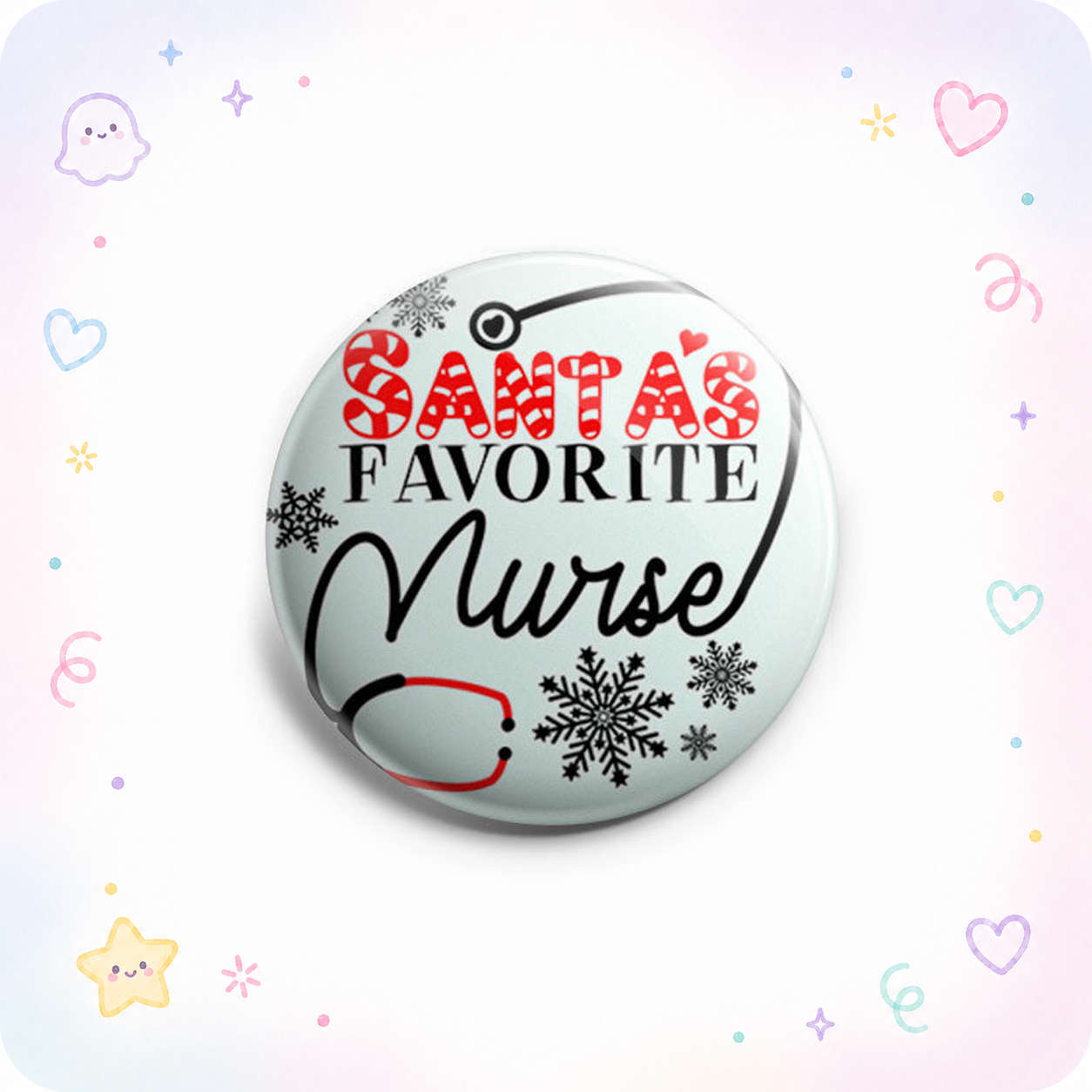 Santa’s Favorite Nurse Topper - Vault - - Topperswap