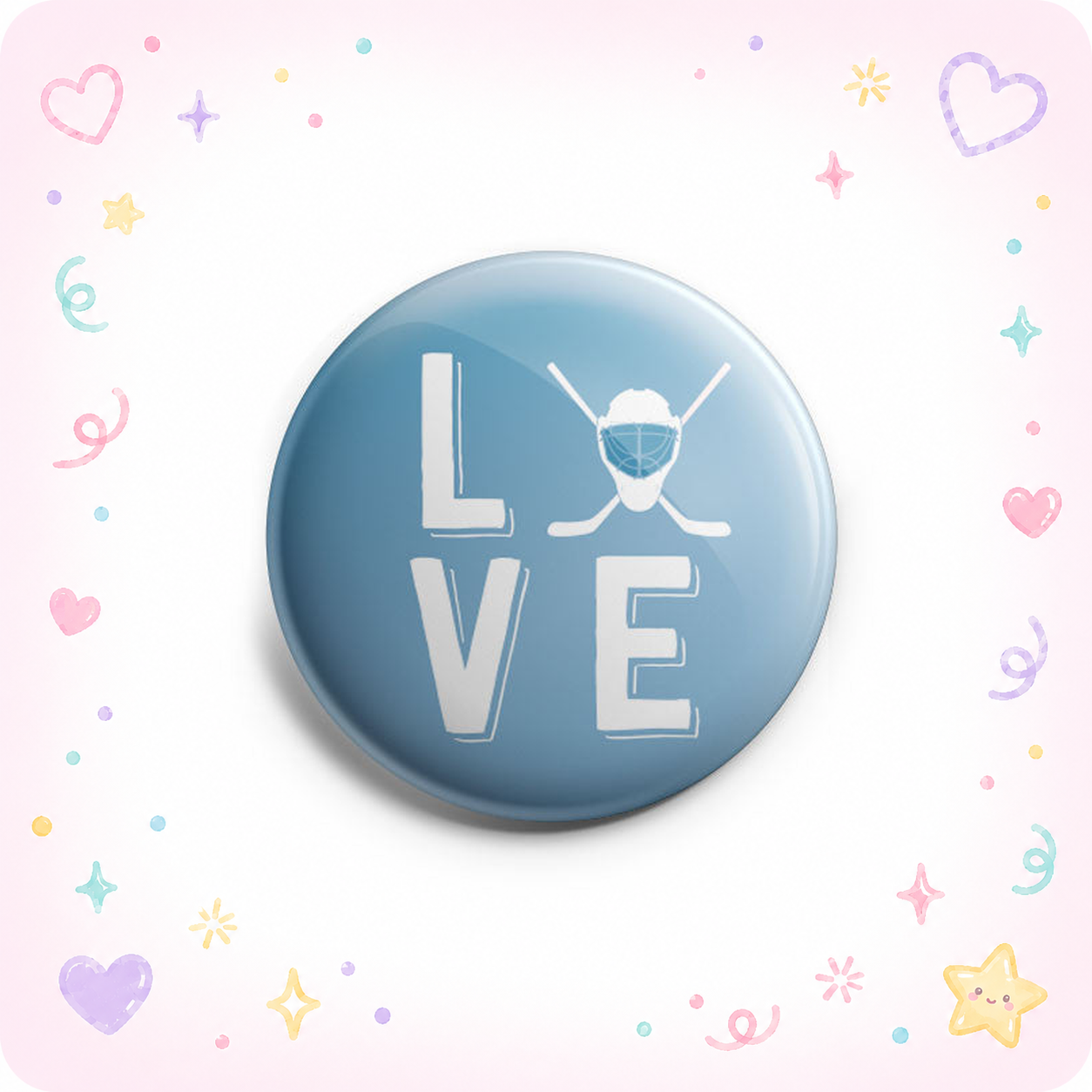 LOVE Hockey Emblem Topper - - Topperswap