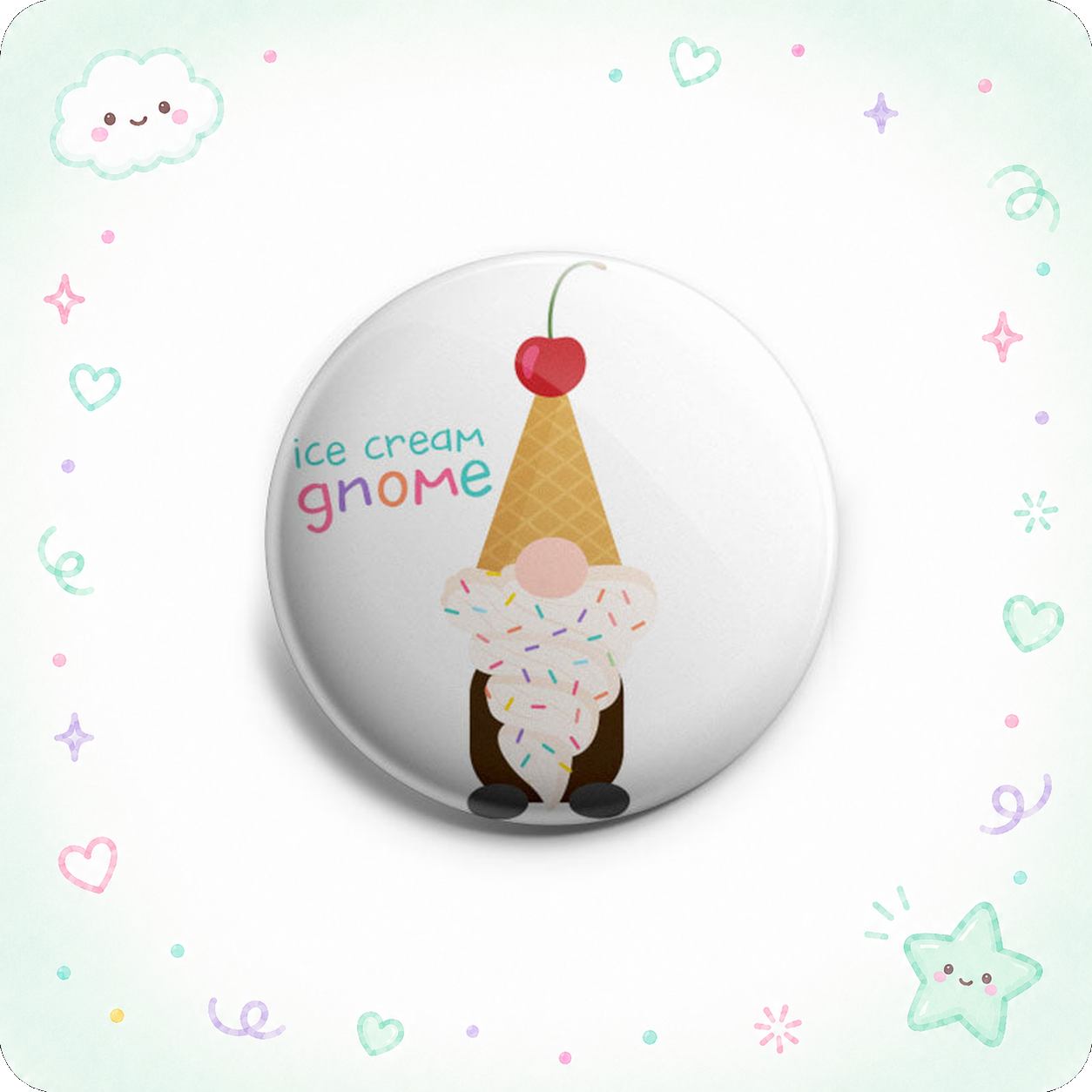 Ice Cream Gnome Topper - - Topperswap