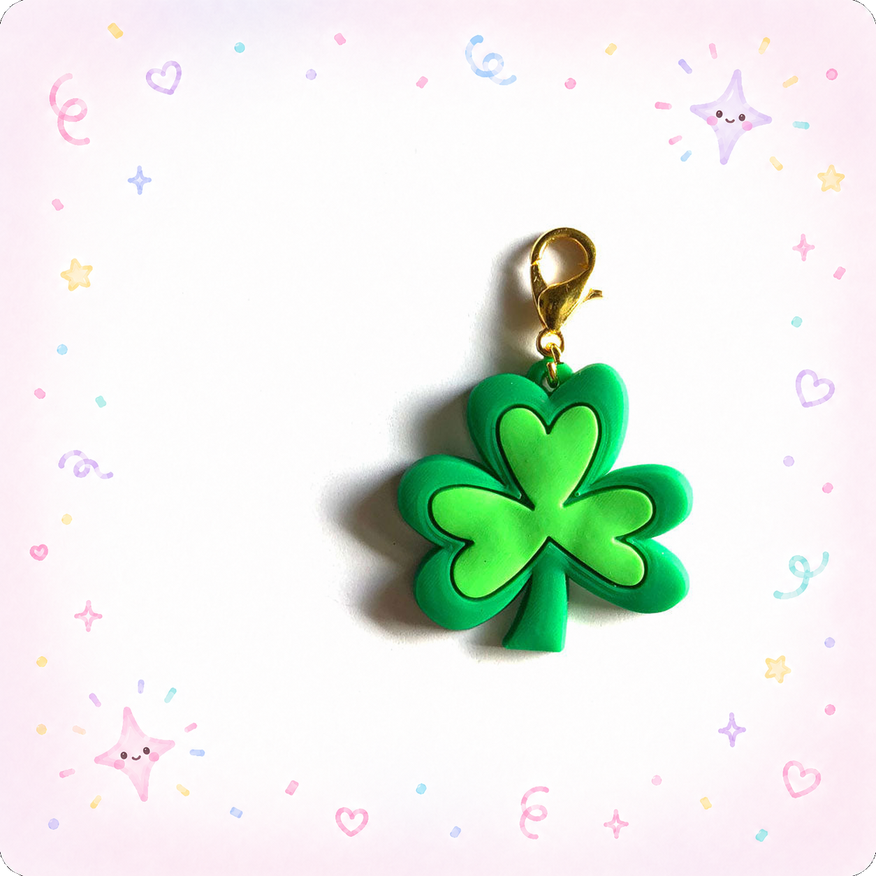 Shamrock Charm Badge Reel Add-on - - Topperswap
