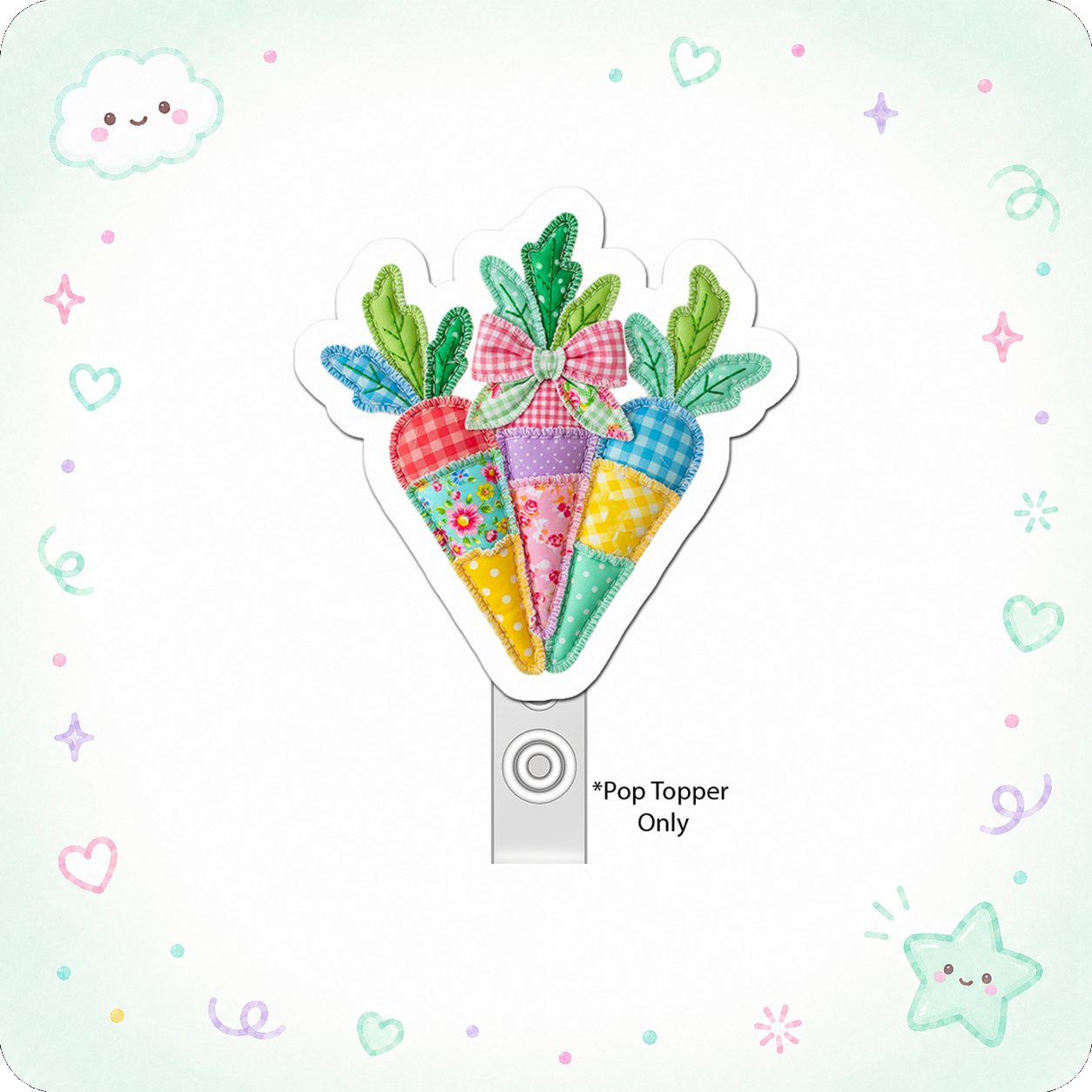 Patchwork Carrot Guru Pop Topper - - Topperswap