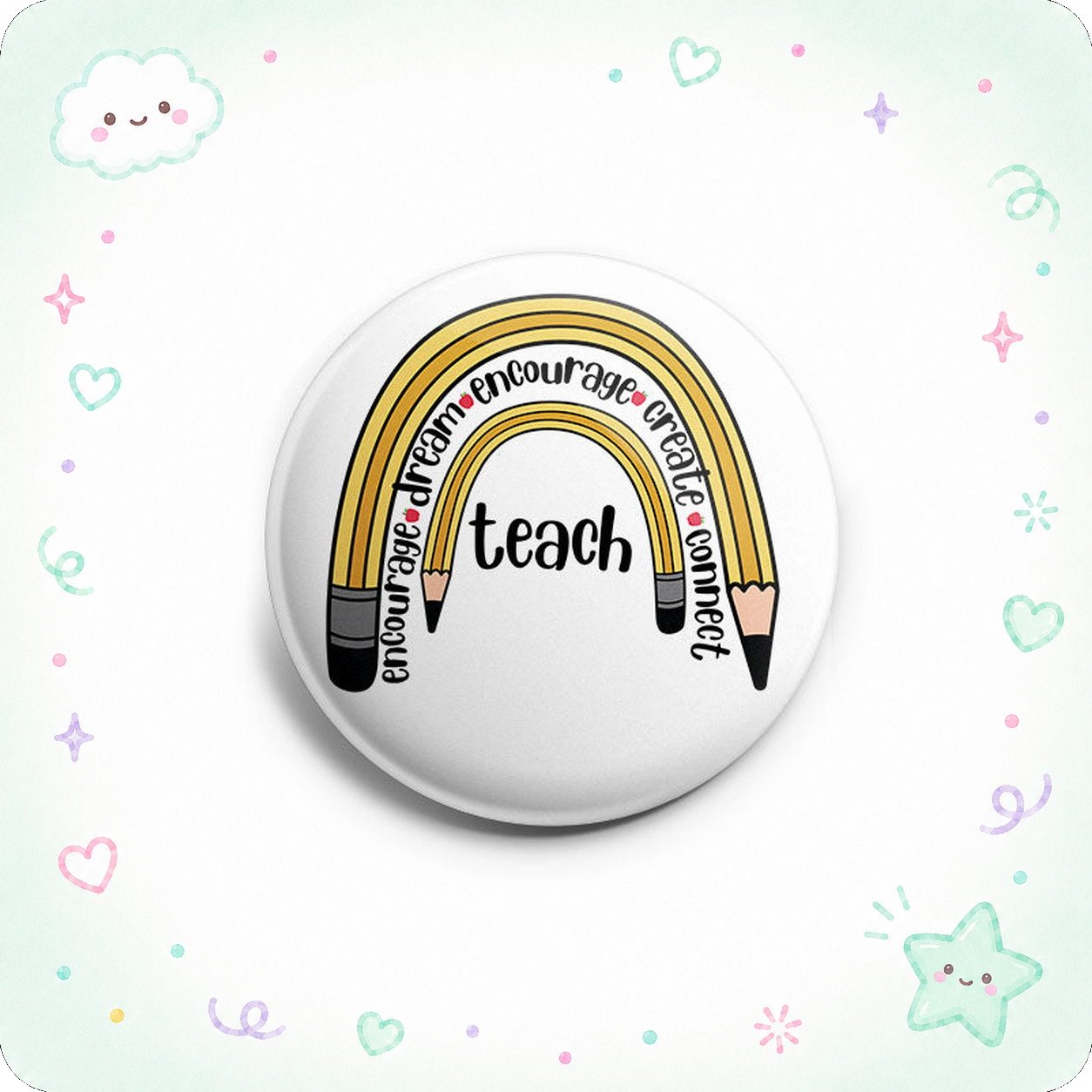 Teach and Inspire Teacher Topper - - Topperswap