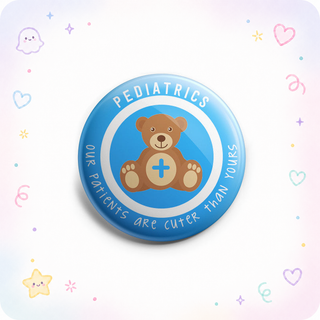Pediatric Blue Teddy Bear Topper