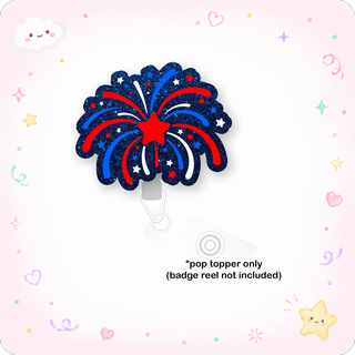4th of July Fireworks Frenzy Pop Topper