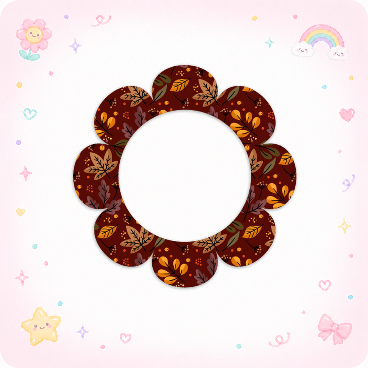 Autumn Leaves Chocolate Swapfinity Swapper Frame - - Topperswap