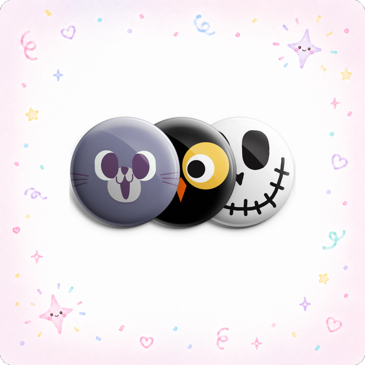 Spooky Face 3-Pack (Save 5%) - - Topperswap