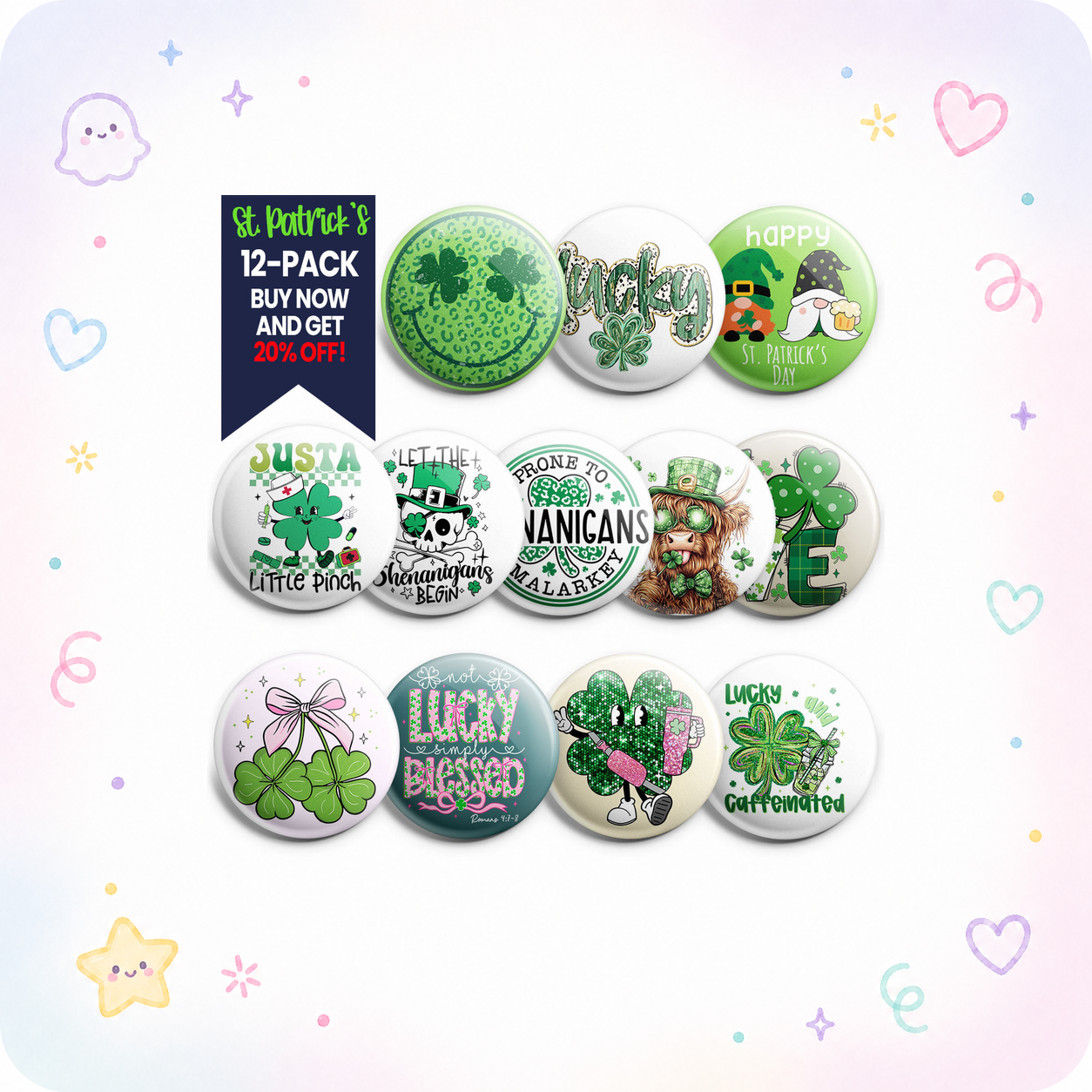 Ultimate St. Patrick’s Topper 12-Pack (Save 20%) - - Topperswap
