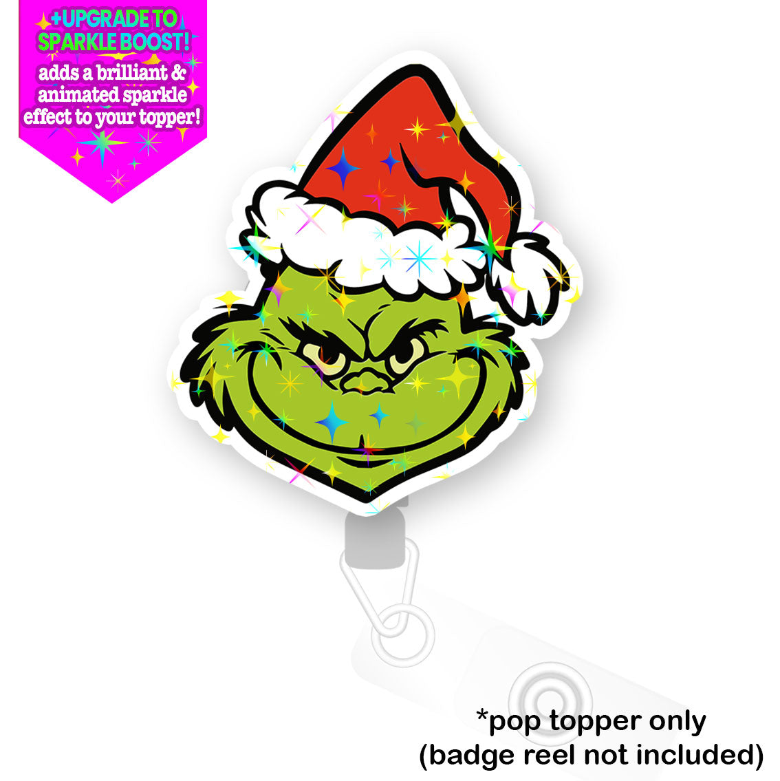 Grinchmas Holiday Mischief Pop Topper - Make it Sparkle - Topperswap