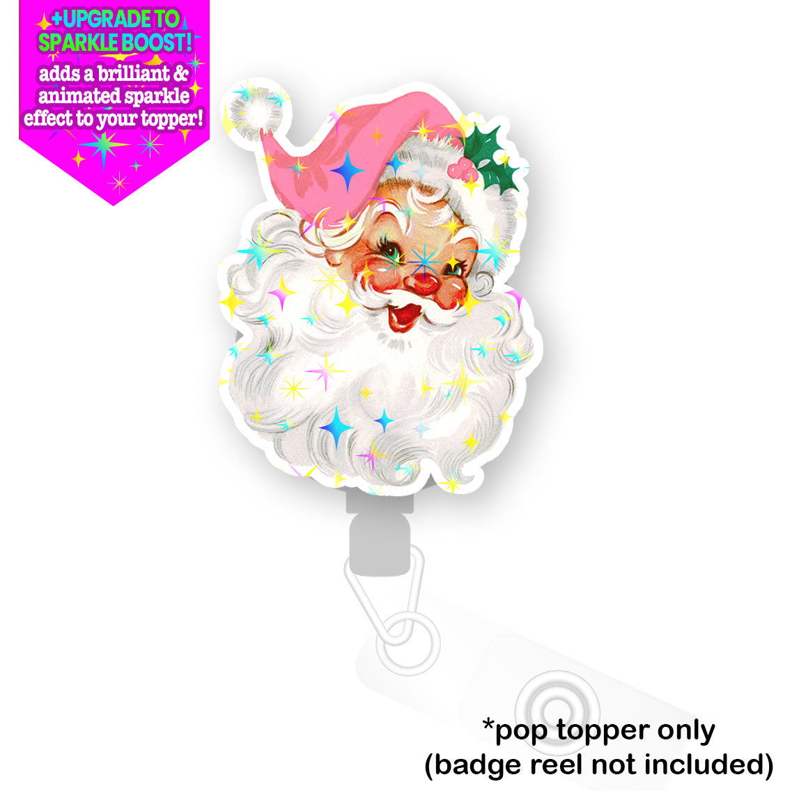 Ho Ho Ho Santa Pop Topper - Make it Sparkle - Topperswap