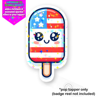 Patriotic Ice Pop Pop Topper