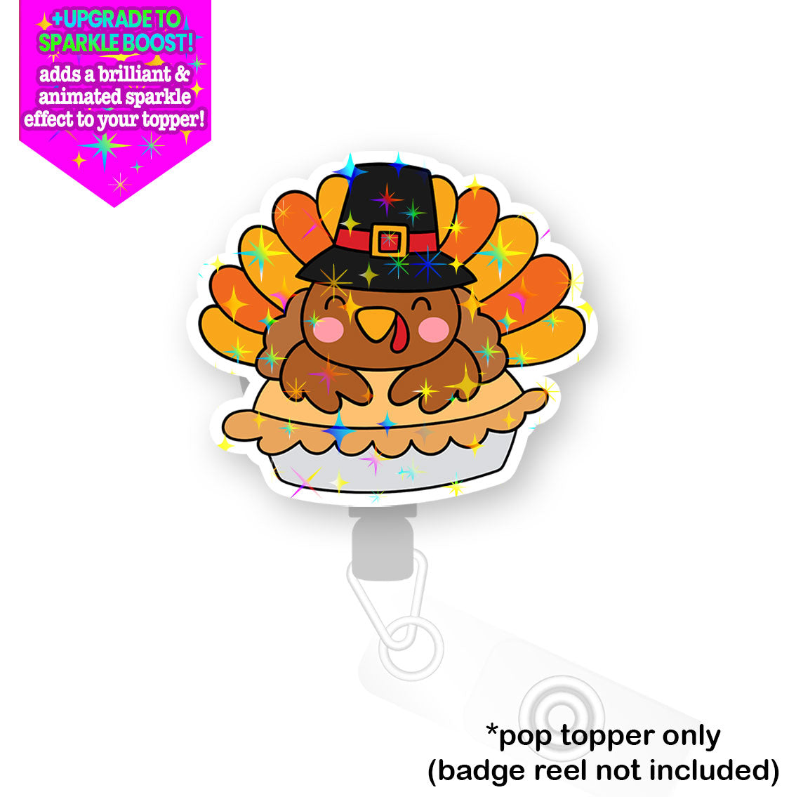 Pumpkin Pie Turkey Pop Topper -  - Topperswap