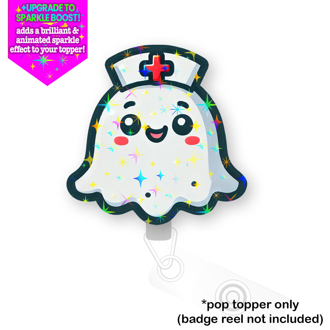 Nurse Ghost Pop Topper - Flex - Make it Sparkle - Topperswap