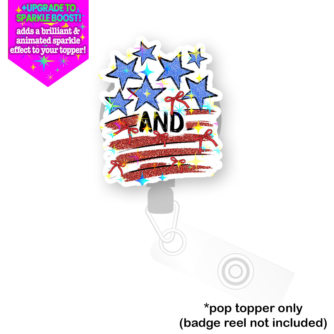 Stars & Bows Forever Pop Topper - - Topperswap