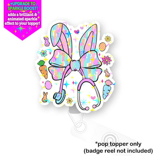 Easter Bunny Nurse Pop Topper