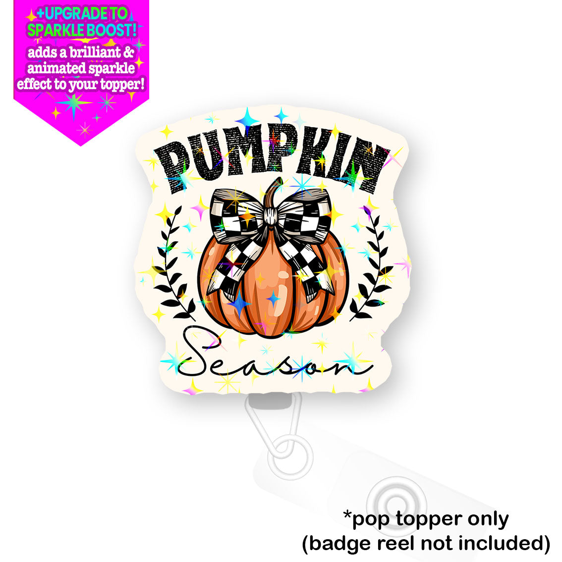 Buffalo Check Pumpkin Pop Topper -  - Topperswap