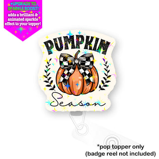 Buffalo Check Pumpkin Pop Topper