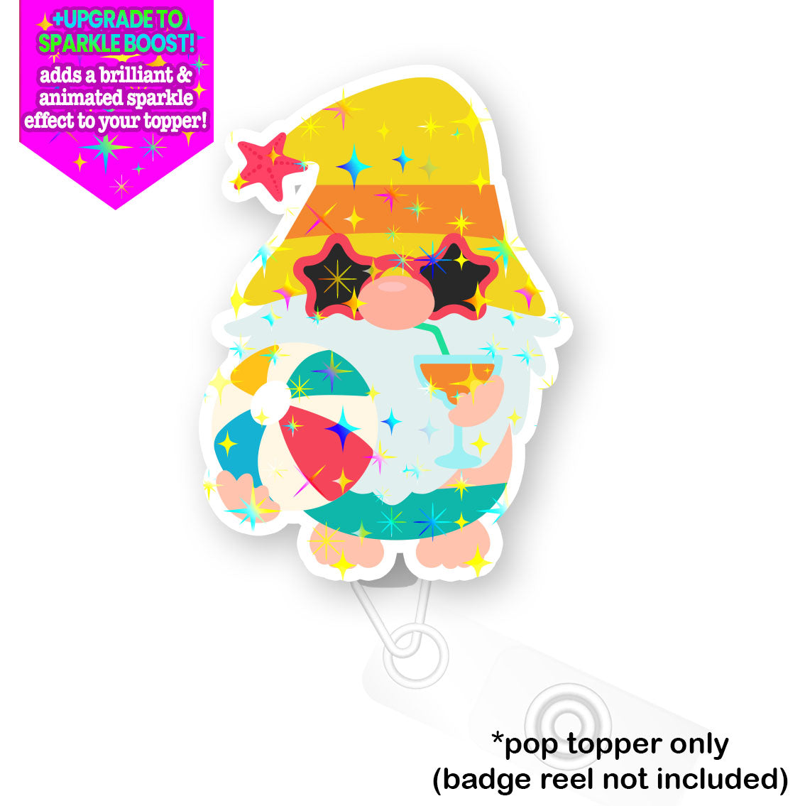 Sunshine Soiree Gnome Pop Topper - Flex - Make it Sparkle - Topperswap