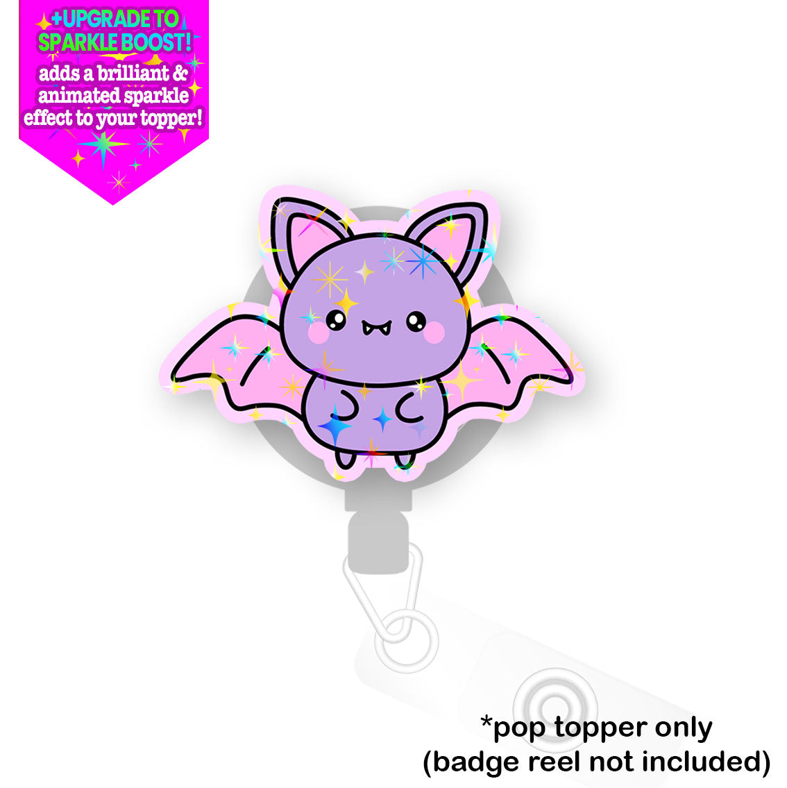 Purple Winged Cutie Bat Pop Topper - Flex - Make it Sparkle - Topperswap