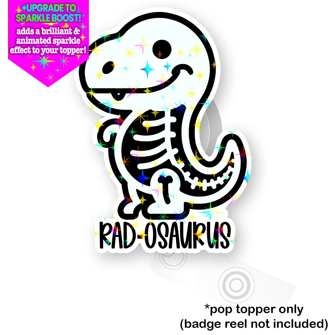 Rad-osaurus Rex Pop Topper - Make it Sparkle - Topperswap