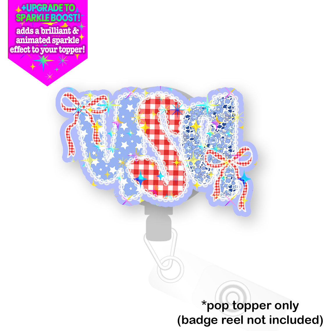 Sparkle & Stripes USA Pop Topper - - Topperswap