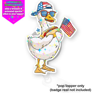 Hotdog Goose Picnic Party Pop Topper