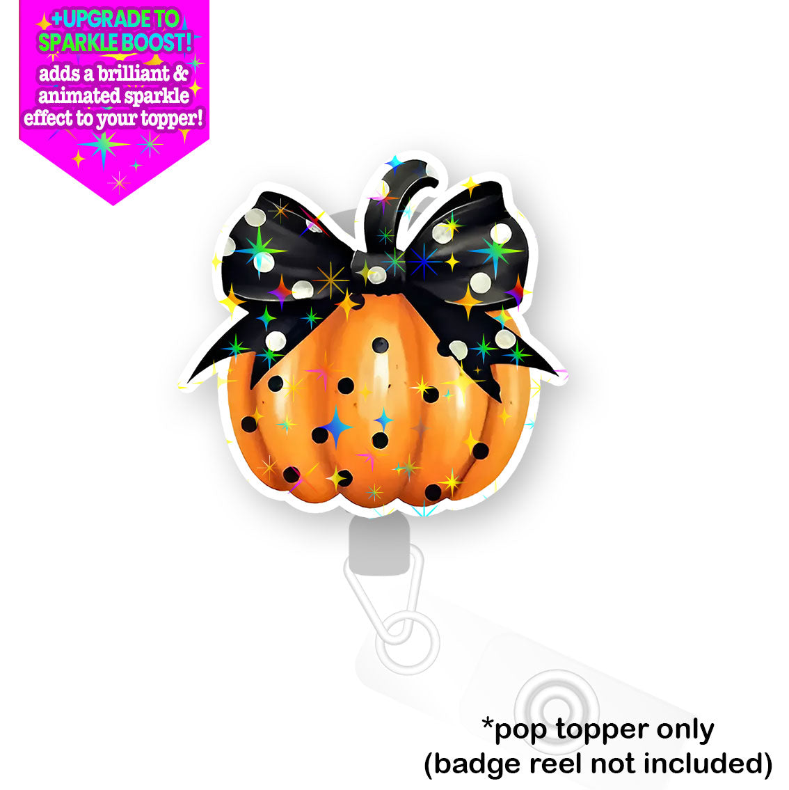 Polka-Dot Pumpkin Perfection Pop Topper - Flex - Make it Sparkle - Topperswap