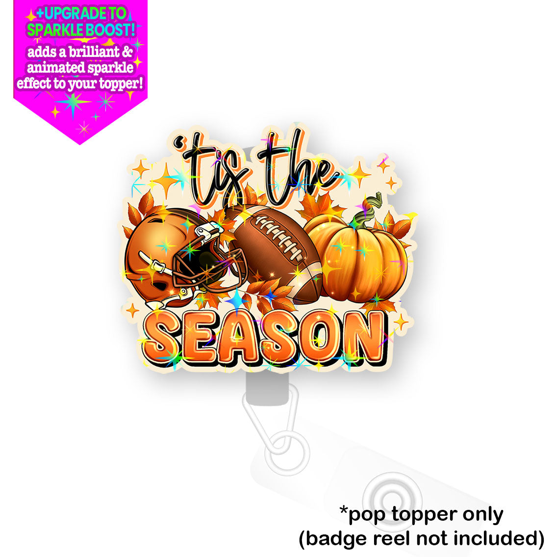 Game Day Pumpkin Pop Topper - Flex - Make it Sparkle - Topperswap